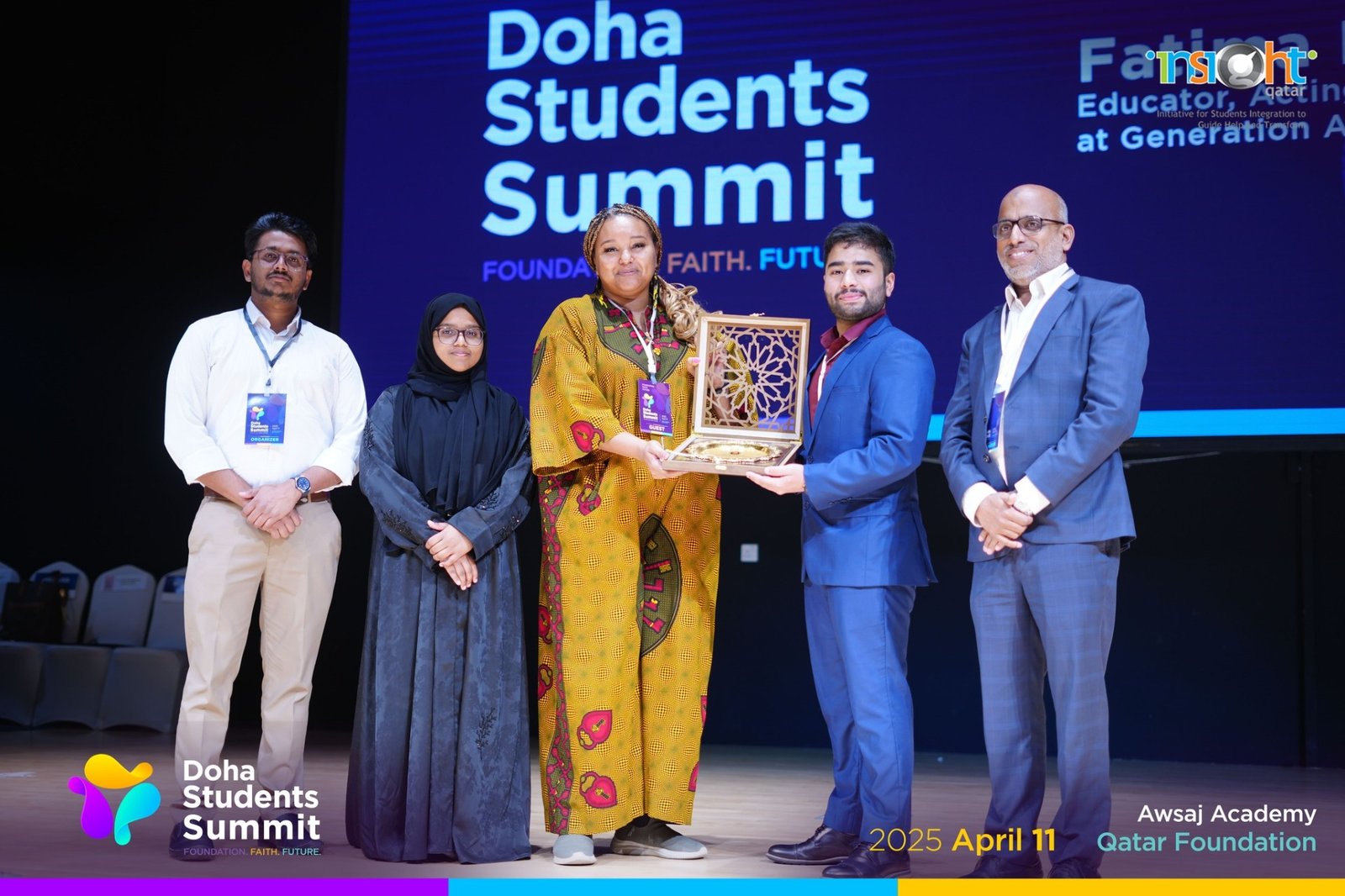 Award to Fatima — Educator