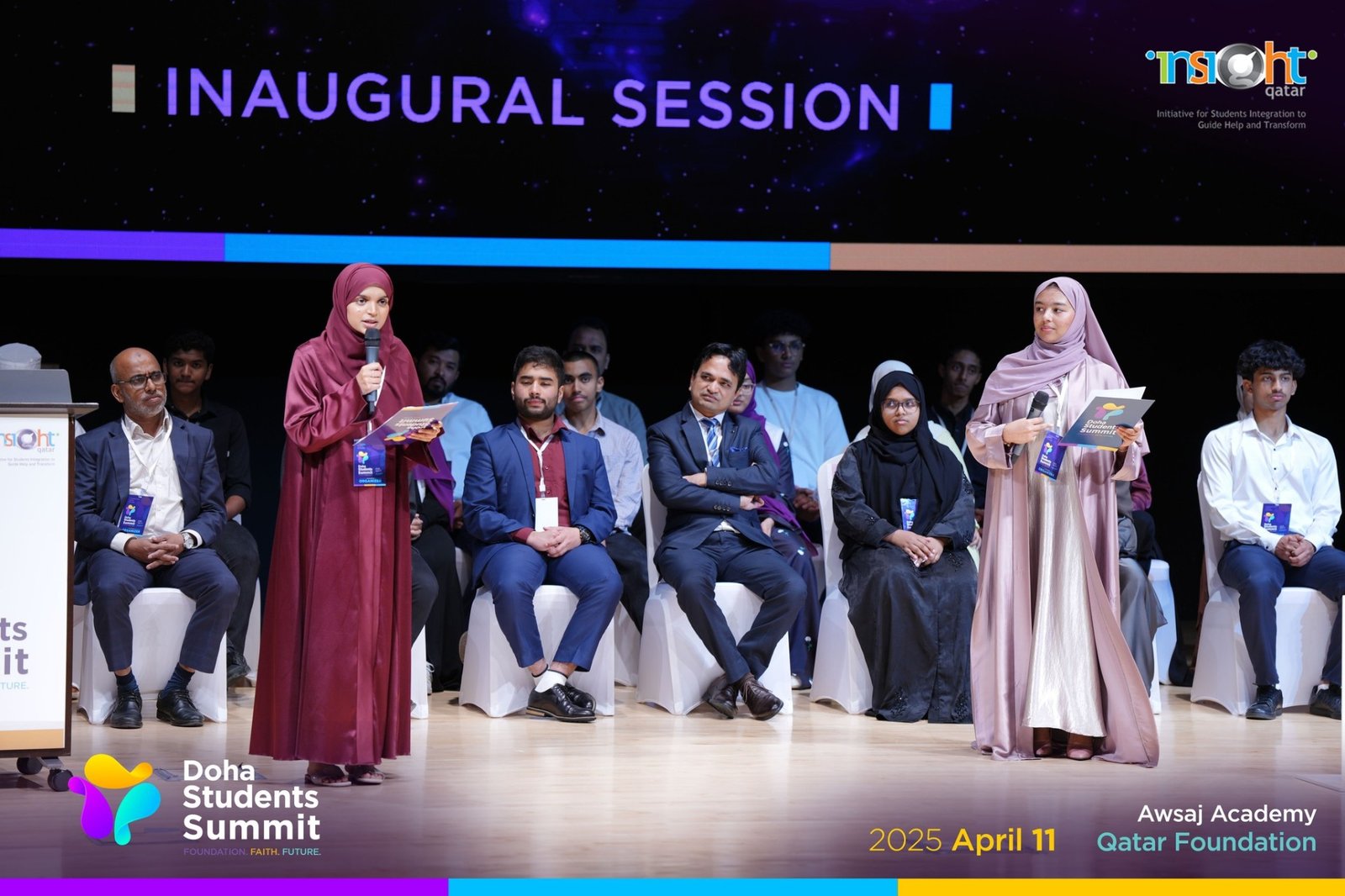 Inaugural session speakers on stage